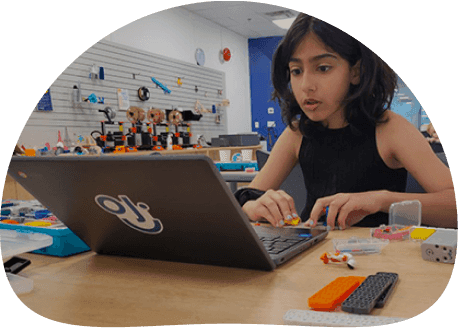 Steamoji apprentice working on a project